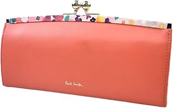 【未使用】ポールスミス ペタルプリントトリム 長財布 がま口 花柄 ブルー Paul Smith】希少！ペタルプリントトリム がま口 長財布 (Paul